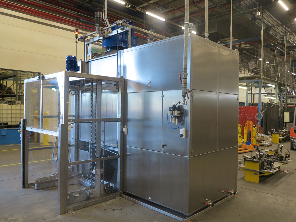 KMPN 800 przemysłowa myjka komorowa do palet, pojemników, gitterboksów z automatycznym załadunkiem. KMPN 600. KMPN 900. KMPN 1000. KMPN 1200.